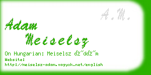 adam meiselsz business card